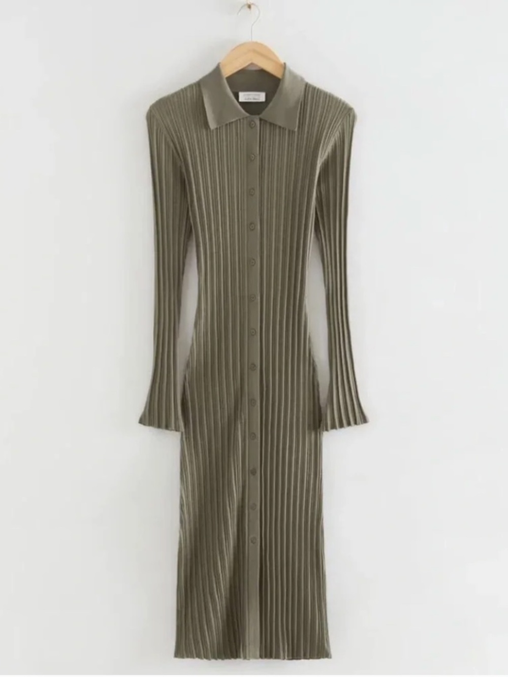 NWT Olive Green & other stories midi dress